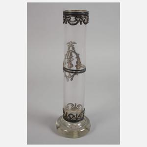 Stangenvase mit Applikation