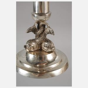 Paar Silberleuchter Empire Augsburg