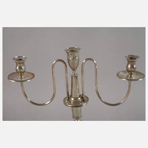 Paar klassizistische Silbergirandolen