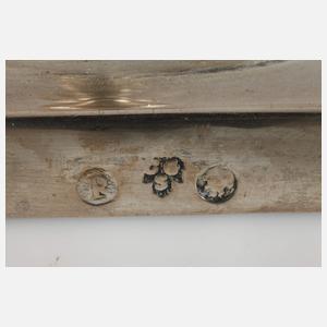 Paar klassizistische Silbergirandolen