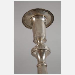 Paar klassizistische Silbergirandolen