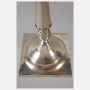 Paar klassizistische Silbergirandolen