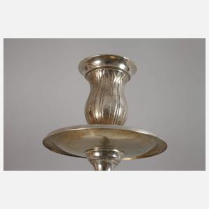 Paar klassizistische Silbergirandolen