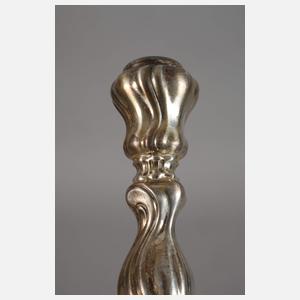 Silber Paar Kerzenleuchter in Barockform