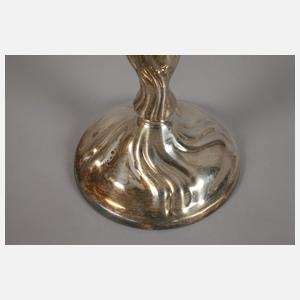 Silber Paar Kerzenleuchter in Barockform