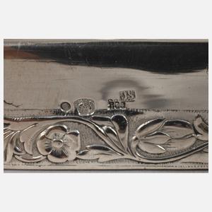 Große fünfflammige Silbergirandole