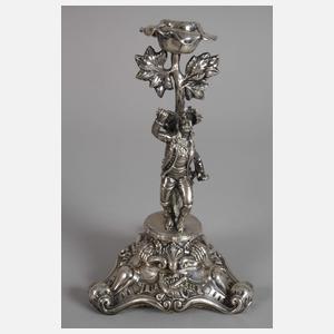 Silber Paar figürliche Kerzenleuchter