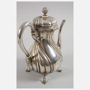 Silberkanne in Barockform
