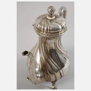Silberkanne in Barockform