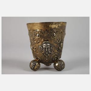 Vermeil-Kugelfußbecher