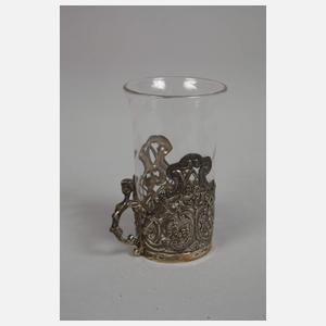 Likörset im Lederetui