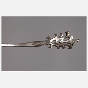 Paar Salieren mit Silbermontierung als Schwäne