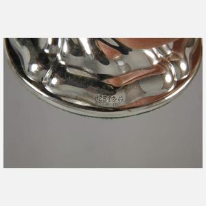 Zwölf kleine Kerzenständer in Barockform