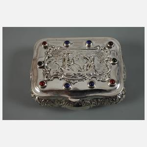 Tabatiere Silber mit Cabochons