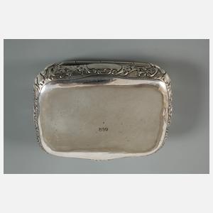 Tabatiere Silber mit Cabochons