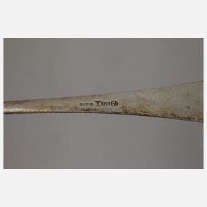 Konvolut Silberbesteck Perlstab