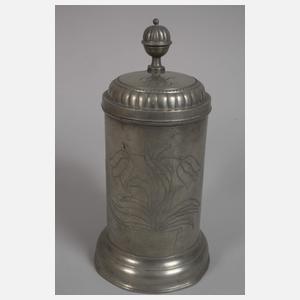 Drei Zinnwalzenkrüge