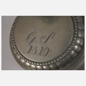 Drei Zinnwalzenkrüge