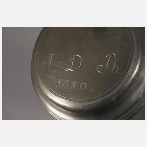 Drei Zinnwalzenkrüge