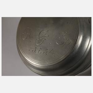 Drei Zinnwalzenkrüge