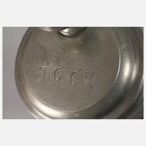 Drei Zinnwalzenkrüge