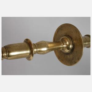 Paar frühbarocke Messingleuchter