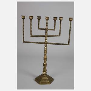 Judaica großer Menoraleuchter