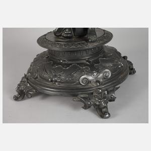 Tafelaufsatz Historismus Neptun mit Schiff