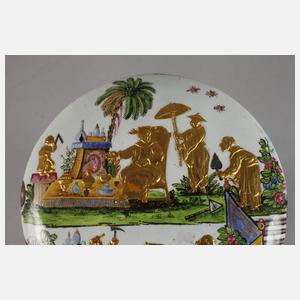 Barocke Plakette "émail de saxe"