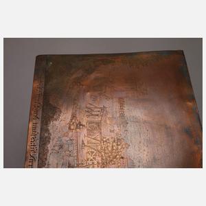 Johann Alexander Böner, Radierplatte