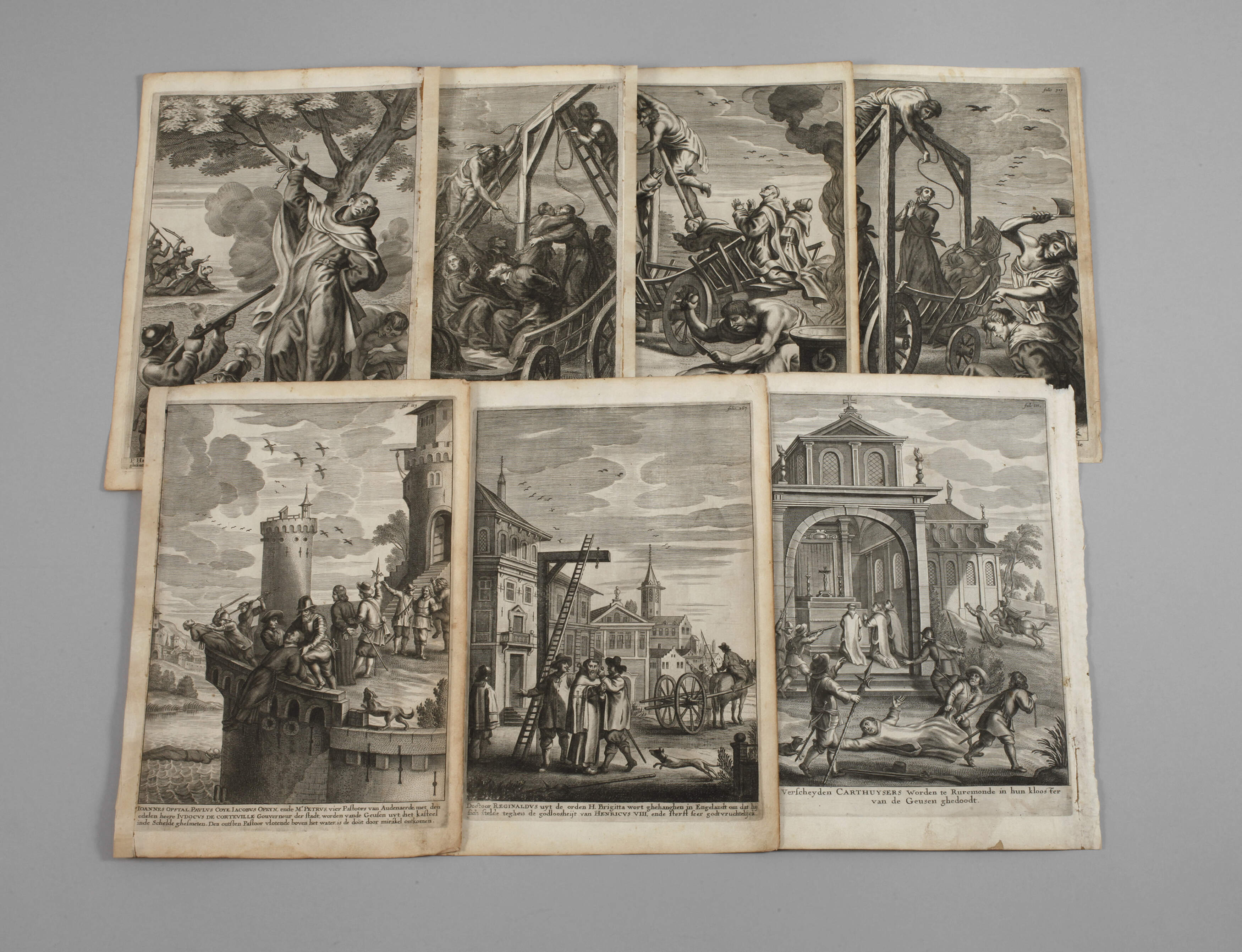 Künstlerfamilie Bouttats, Stiche Martyrien