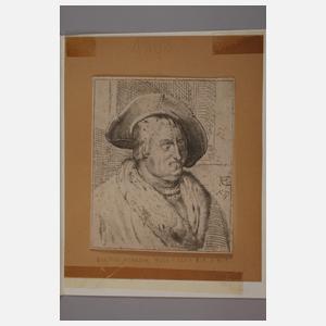 Hendrick Goltzius, Portrait eines Mannes mit Hut