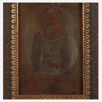 Johann Pfann II., Druckplatte Portrait Gregor Queck111