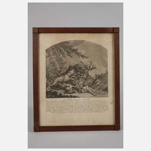 Johann Elias Ridinger, Konvolut Jagddarstellungen