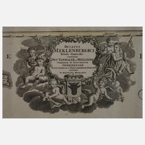 Johann Baptist Homann, Karte Mecklenburg