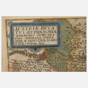 Wolfgang Lazius, Kupferstichkarte Österreich