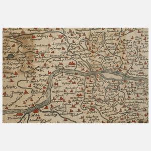 Wolfgang Lazius, Kupferstichkarte Österreich