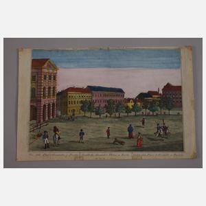 Zwei Guckkastenblätter Berlin