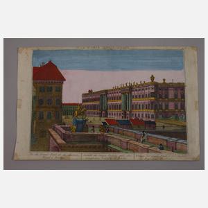 Zwei Guckkastenblätter Berlin