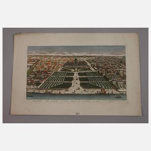 Zwei Guckkastenblätter Paris