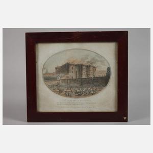 Konvolut Graphiken Sturm auf die Bastille in Paris