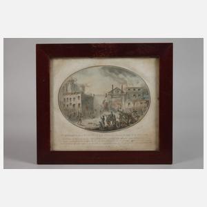 Konvolut Graphiken Sturm auf die Bastille in Paris