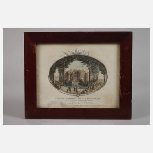 Konvolut Graphiken Sturm auf die Bastille in Paris