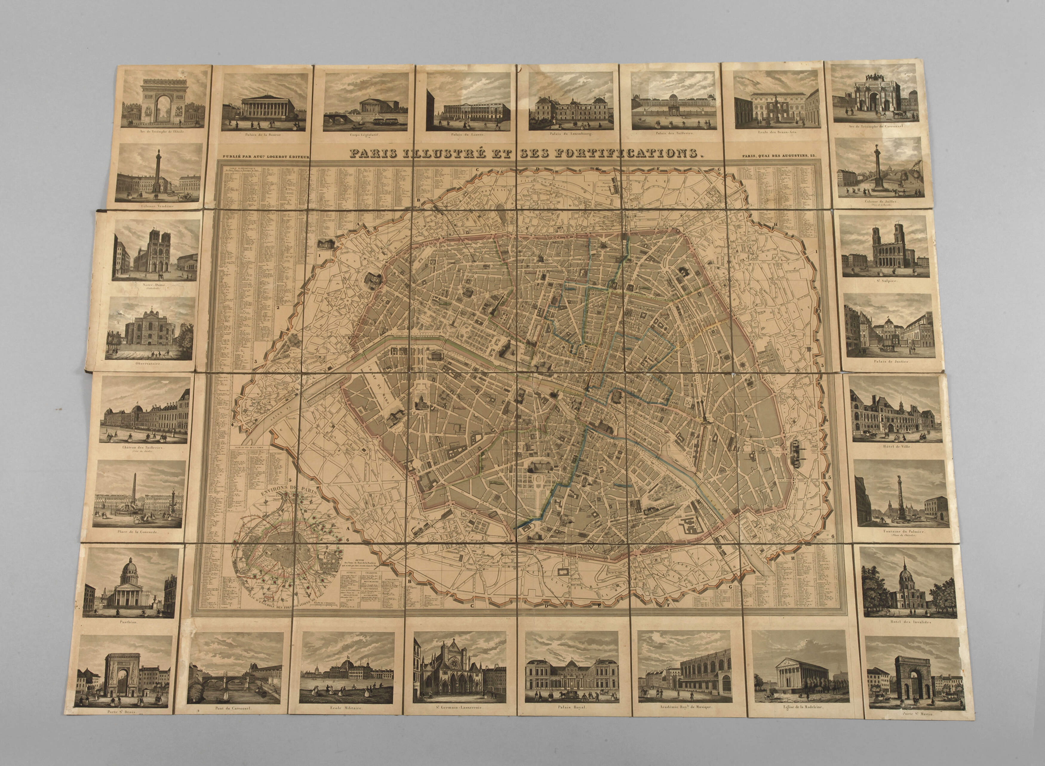 Großer Stadtplan von Paris