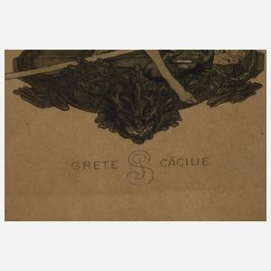 Franz von Bayros, Exlibris Grete Cäcilie