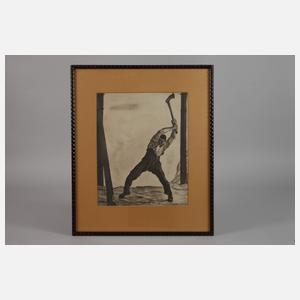 nach Ferdinand Hodler, Der Holzfäller