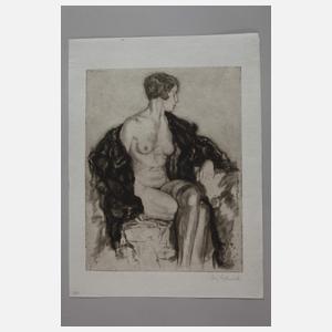 Heinz Hoffmeister, Sitzender weiblicher Akt