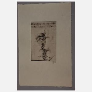 Horst Janssen, Selbstbildnis - Blüchers Gedächtnis