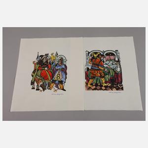 Wassilij Nicolaevic Masjutin, 15 Märchenillustrationen