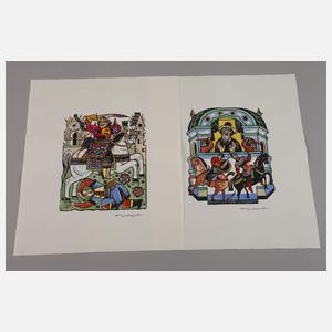 Wassilij Nicolaevic Masjutin, 15 Märchenillustrationen